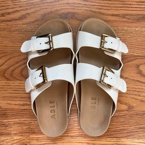 ABLE Whitney Sandal Size 8 White